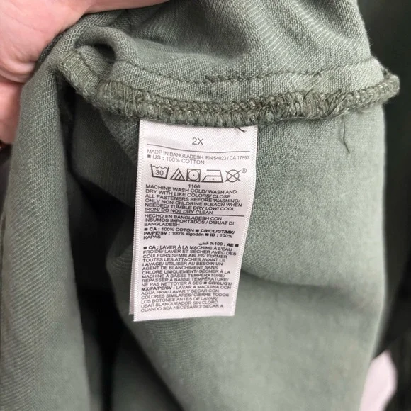 Old Navy Shacket Barn Chore Coat Jacket Workwear Denim 2X Button Front - Picture 6 of 8